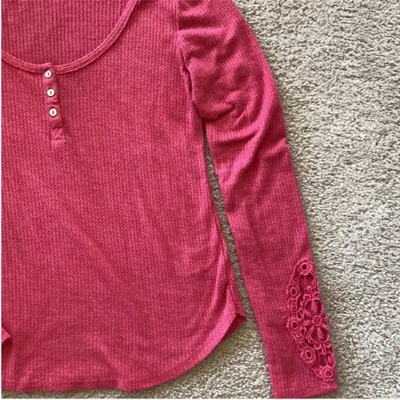 Anthropologie Eloise Waffle Knit Henley - Picture 5 of 7